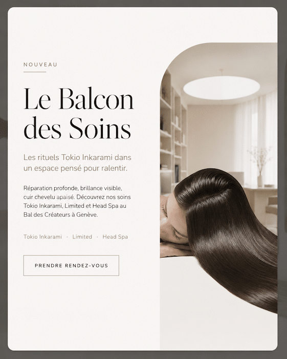 Balcon des Soins Le Bal des Créateurs Tokio Inkarami Genève