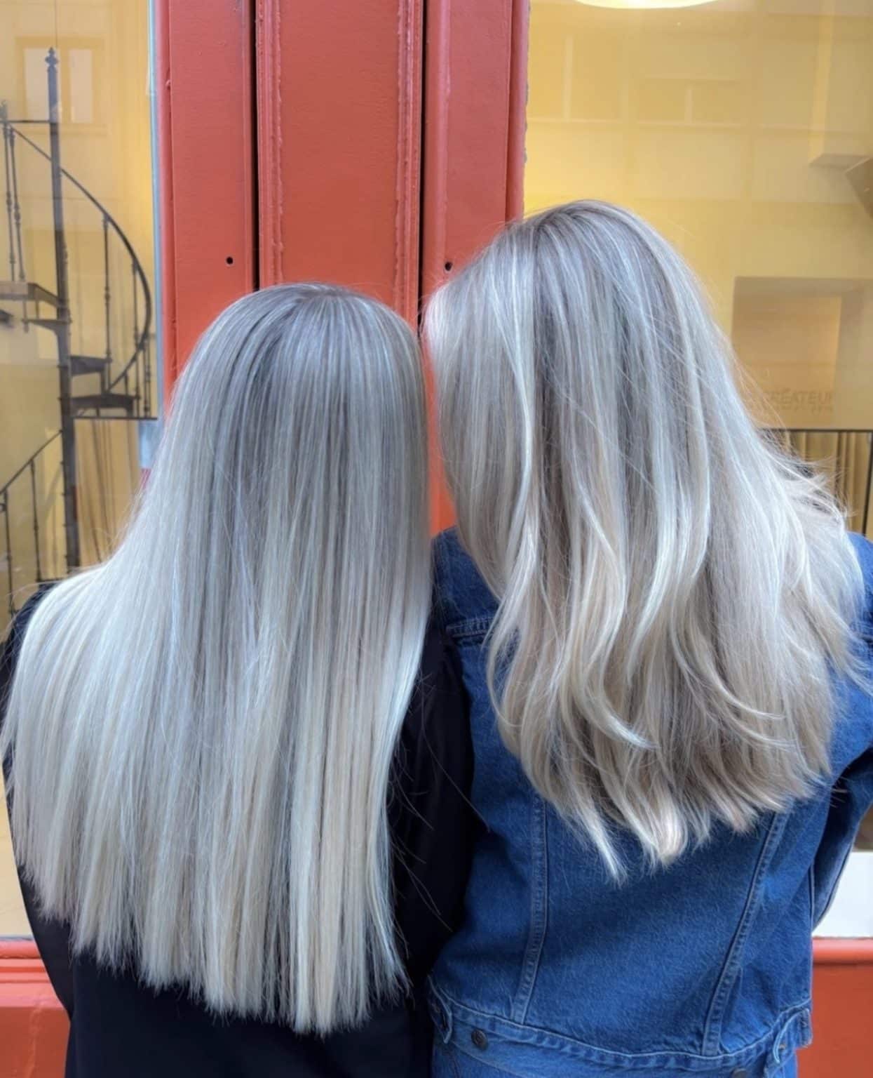Balayage sur cheveux longs à Genève avec lumière naturelle